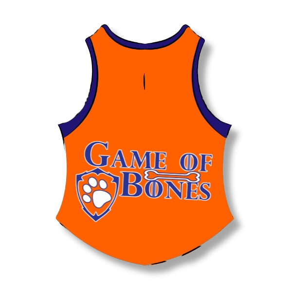 Tangerine Dream Orange Sleeveless Tshirt for Dogs and Cats- Game of Bones